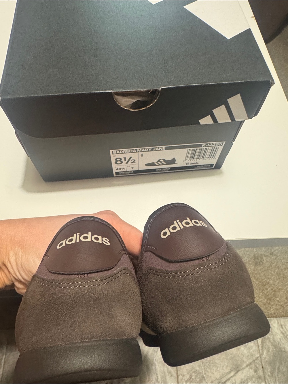 Brown Adidas Barreda Mary Jane shoes - Picture 2 of 8